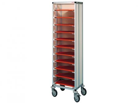 Tablettwagen RTW Trapeztabletts 480 x 340